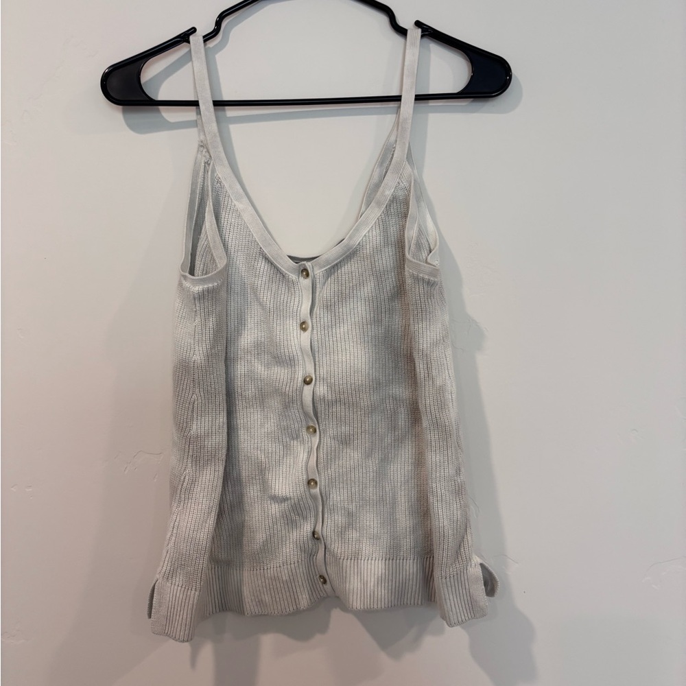 Abercrombie & Fitch White Ribbed Camisole